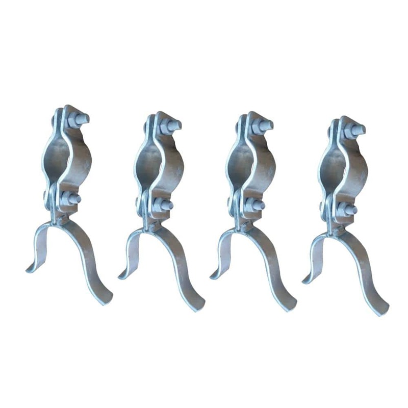 2-3/8 in. Chain Link Fence Gate Post Hinge Hardware Set (4-Set)