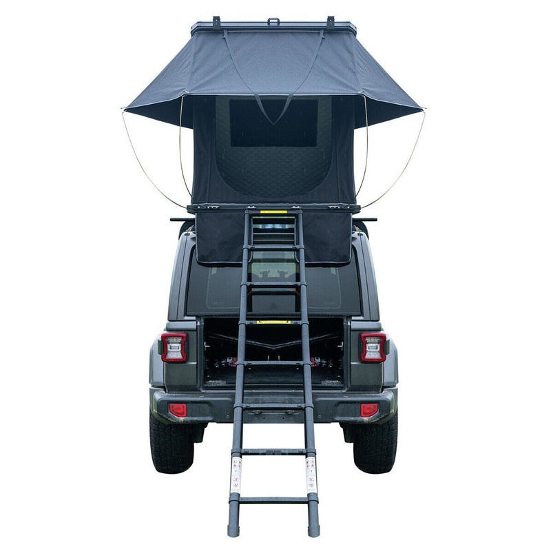 Large 2-3 Person Outdoor Waterproof Car SUV Rooftop Camping Hiking Tent, 83″ (92751867) Black
