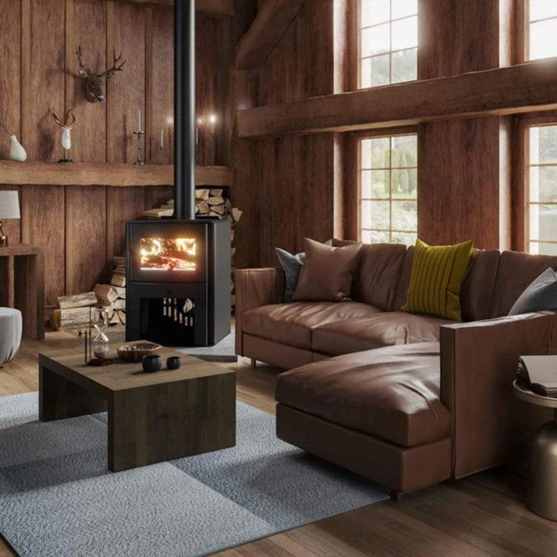 Breckwell Medium Wood Burning Stove On Pedestal – SW2.0