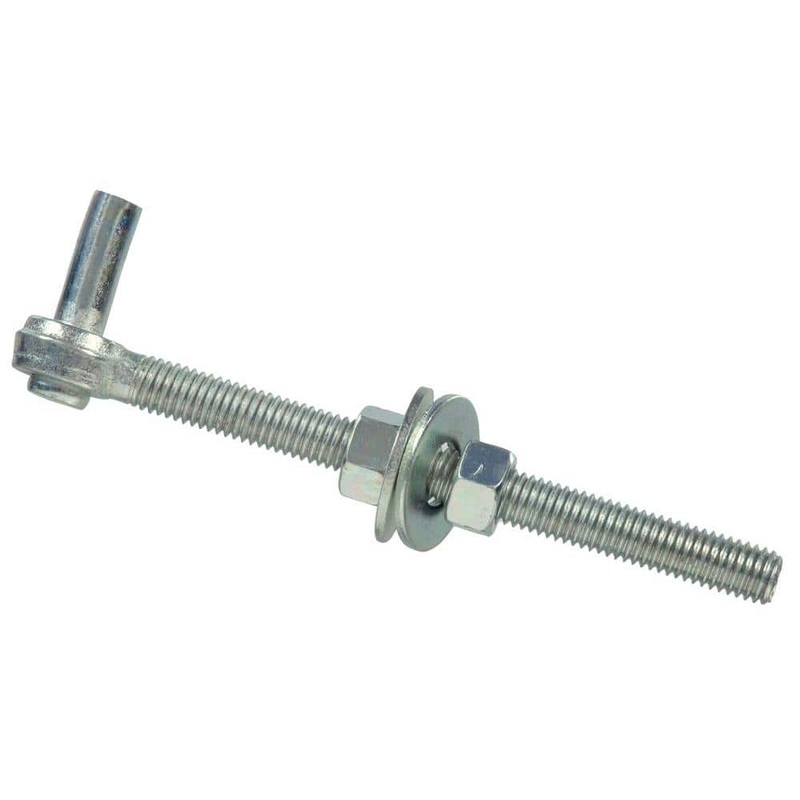 Hardware Essentials 5/8 x 12 in. Gate Bolt Hook in Zinc-Plated (5-Pack)