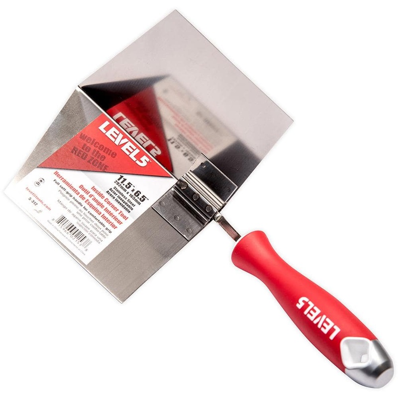 Level 5 6.5 in. x 11.5 in. Stainless Steel Inside Corner Tool with Soft Grip Handle