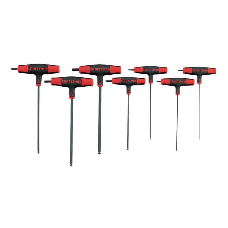 Craftsman Assorted SAE T-Handle Hex Key Set, 7 pc