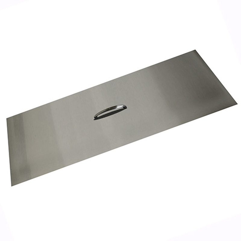The Outdoor Plus 28″ x 10″ Stainless Steel Rectangular Fire Pit Lid