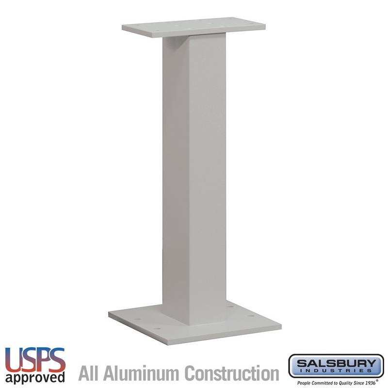 Replacement Pedestal for CBU Mailbox Models #3305, #3308, and #3312 in Gray