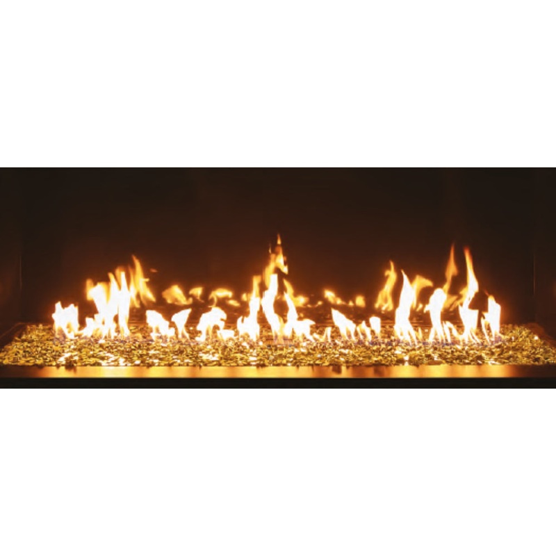 Summit 48″ Linear with Bedrock Contemporary Fireplace – Natural Gas