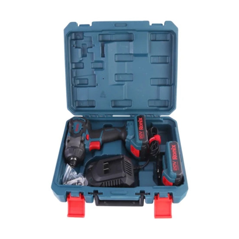 Ronix 8906K 20V Lithium Batteries Handheld Cordless Brushless Impact Driver Kit