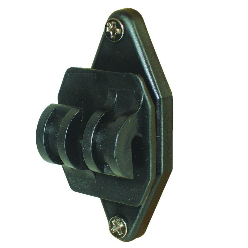 Field Guardian Wood Post Nail-On Insulator for Hi-Tensile – Black