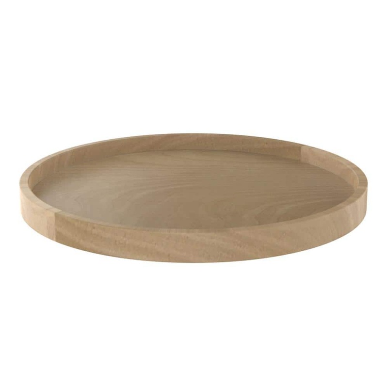 Rev-A-Shelf 1-Shelf Natural Maple 20 in. Lazy Susan Wooden Circle 1-Shelf w/ Swivel Bearings
