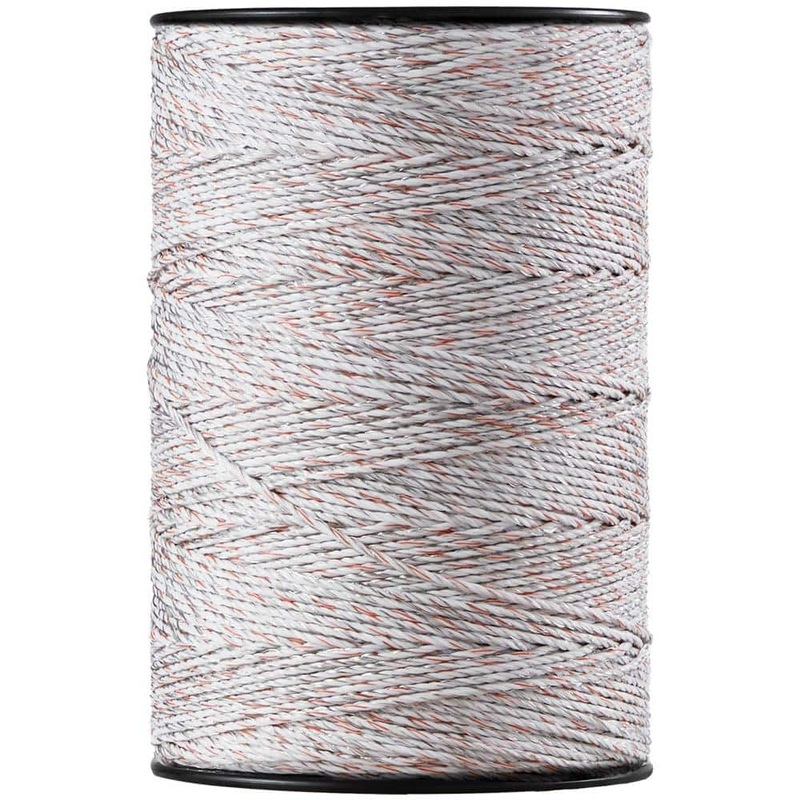 VEVOR Electric Fence Wire, 2625 ft. 800 M Portable Polypier, 3/32 in. Dia 9 Mixed Metal Strands for Reliable Conductivity