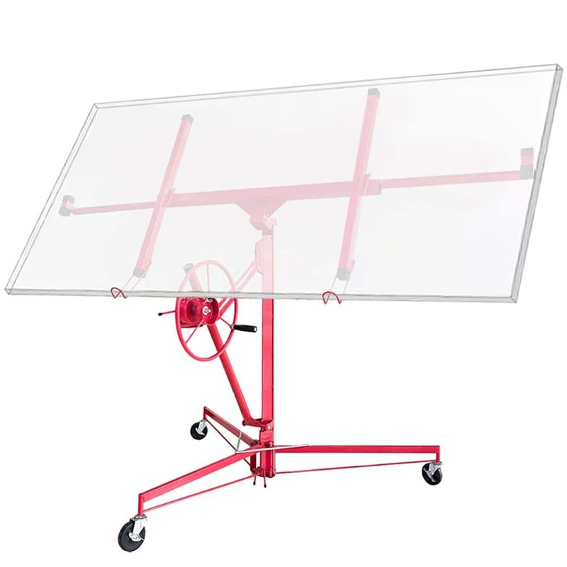 Kahomvis 11 ft. Professional Drywall Panel Hoist, 150 lbs. Load Capacity