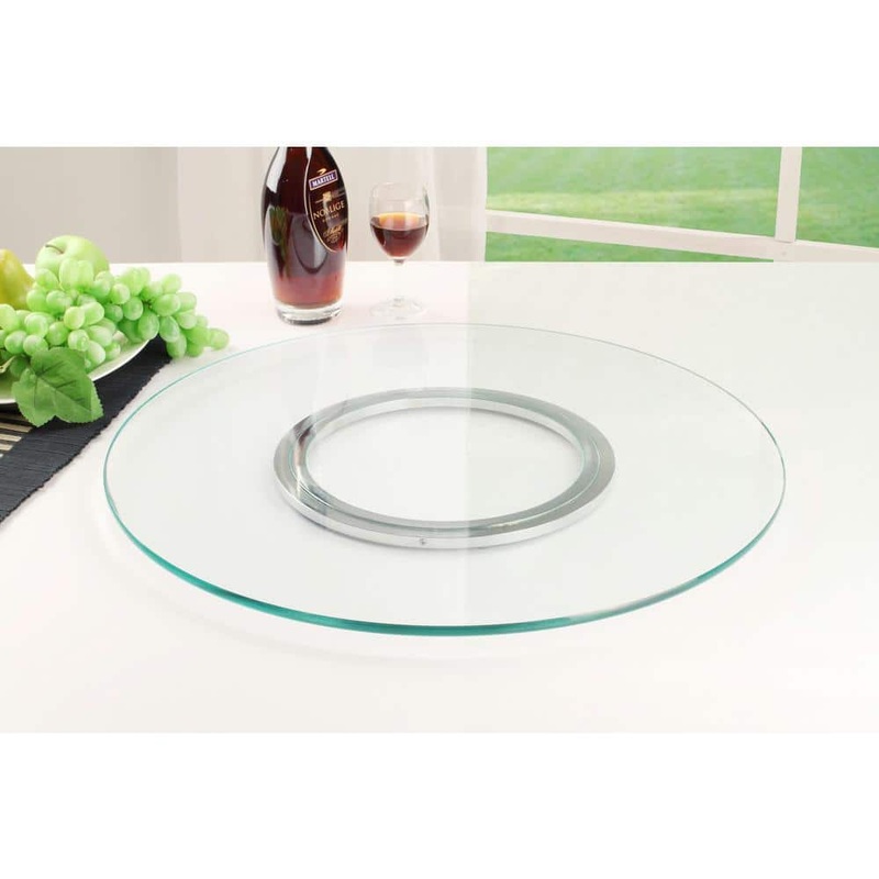 24 in. Round Clear Glass – 3/8 in. Thick – Lazy Susan