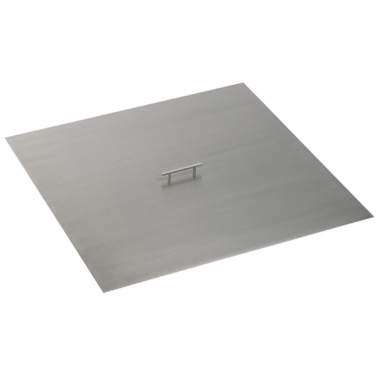 The Outdoor Plus 34″ Stainless Steel Square Fire Pit Lid