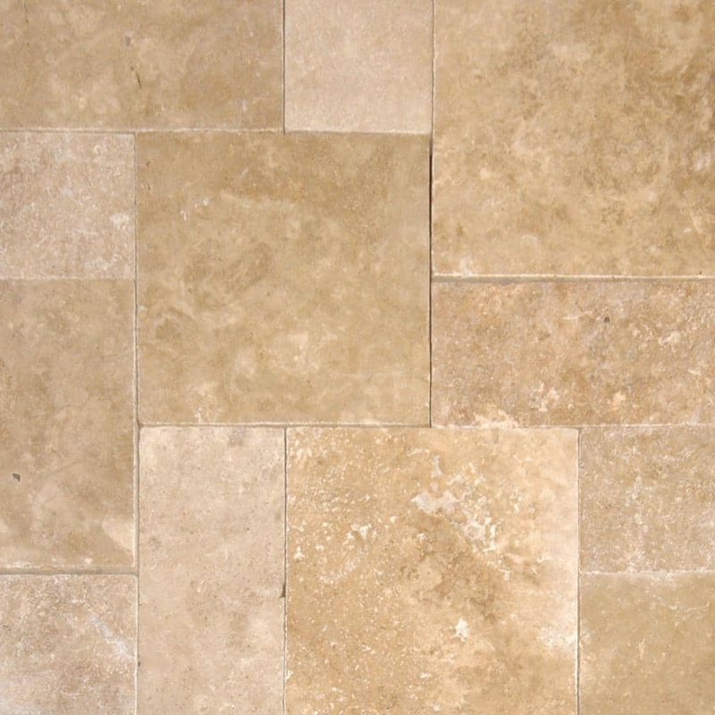 MSI Take Home Tile Sample – Mediterranean Walnut Pattern 6 in. x 6 in. Tumbled Travertine Paver Tile (0.25 sq. ft.)