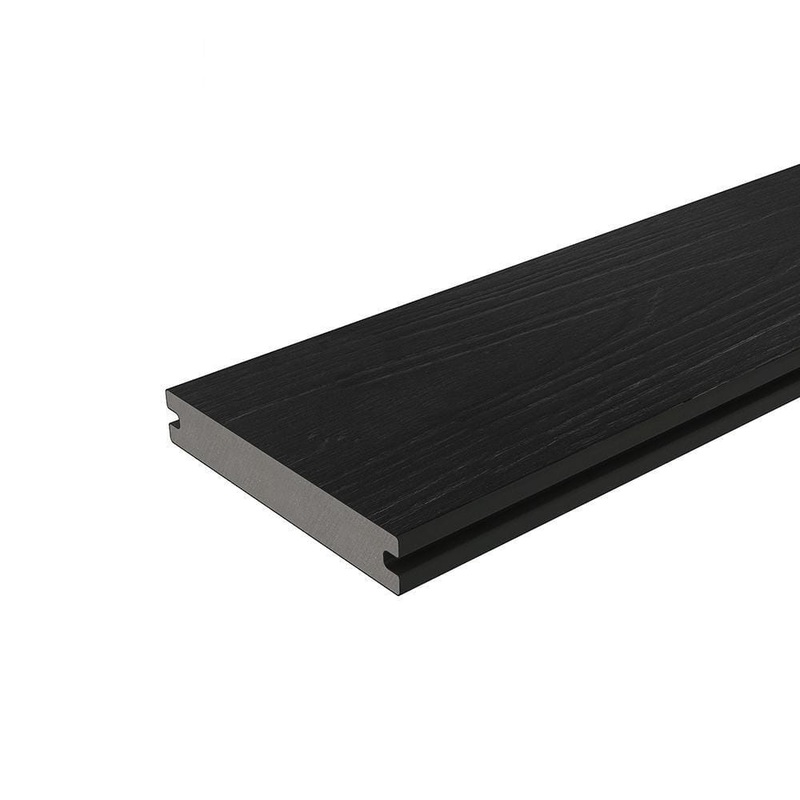 NewTechWood 1 in. x 6 in. x 8 ft. Indian Ebony UltraShield Composite Decking Board