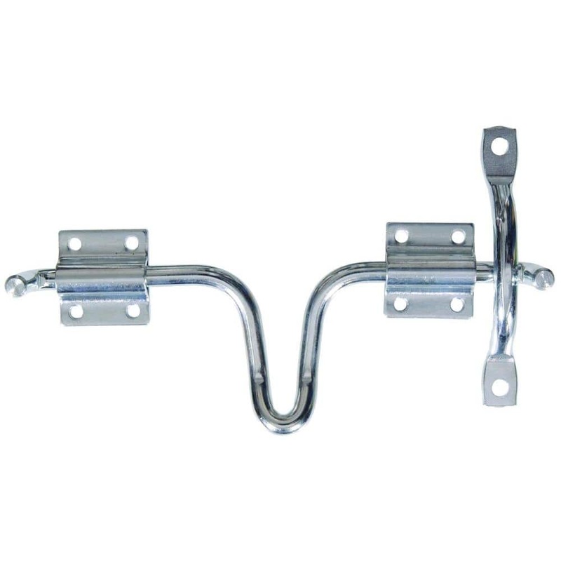 Hardware Essentials Door and Gate Latch with Sliding Bolt in Zinc-Plated (1-Pack)