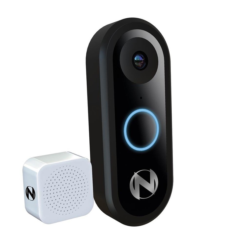Night Owl 1080p Wired Video Doorbell with Chime Black