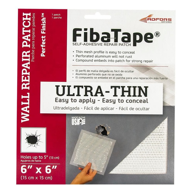 Saint-Gobain ADFORS FibaTape Perfect Finish 6 in. x 6 in. Self-Adhesive Wall Repair Patch