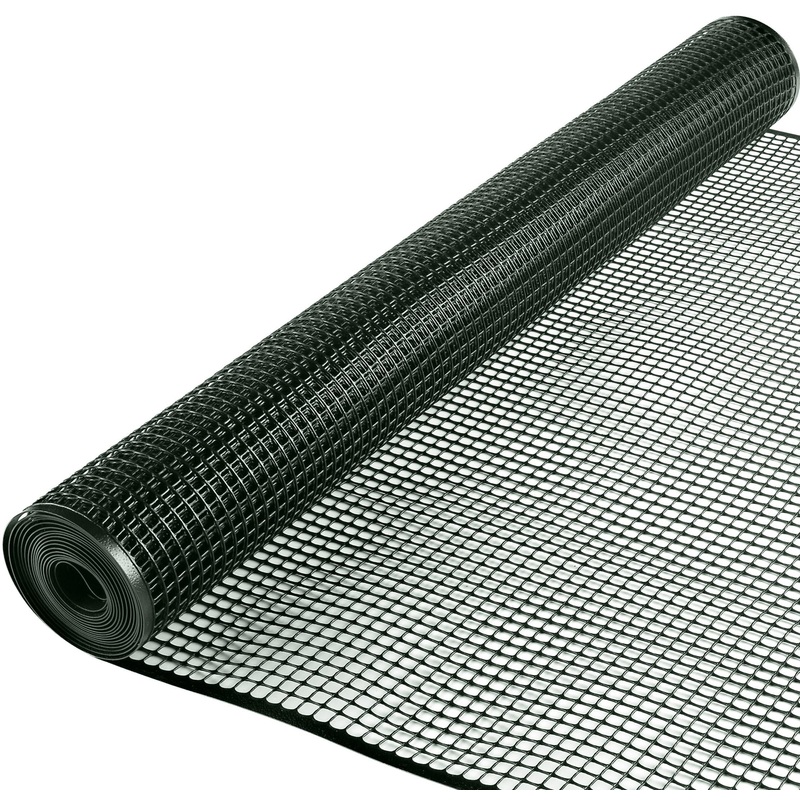 BOEN 3′ x 15′ Green Plastic Extruded Mesh Fencing 7-Gauge