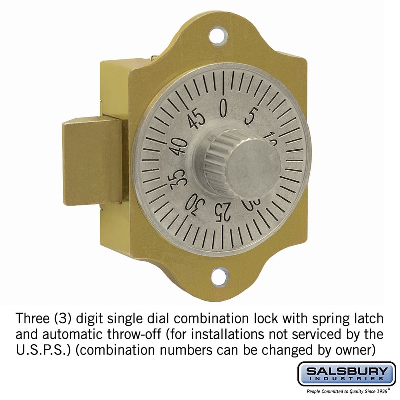 Combination Lock for 4C Horizontal Mailbox Door – Adjustable Security Lock
