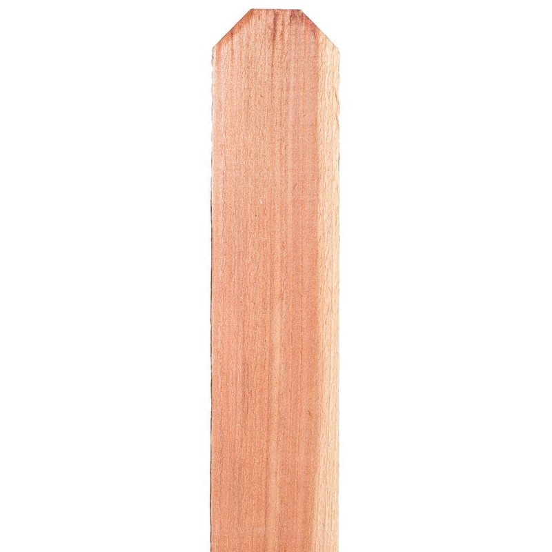 Mendocino Forest Products 3/4 in. x 3-1/2 in. x 6 ft. FSC Construction Common Redwood Dog Ear Fence Picket