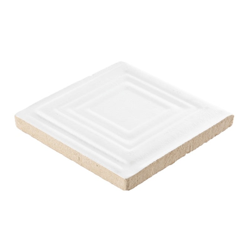 Armstrong Ceilings TinCraft White Mineral Fiber Drop Ceiling Tile Sample