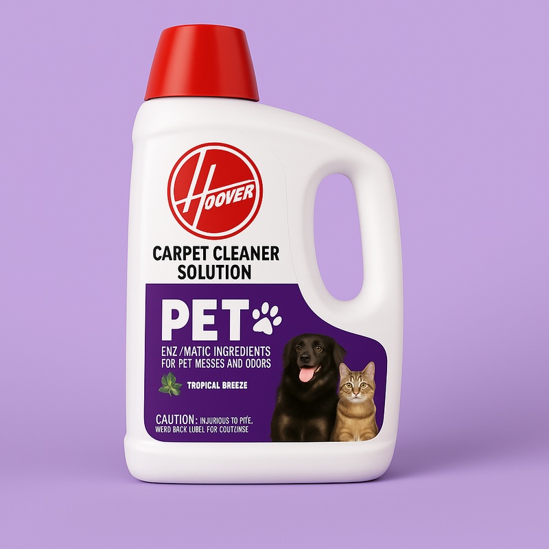 HOOVER 64oz Pet Carpet Cleaner Solution – Eliminate Pet Stains & Odors – Scented Formula