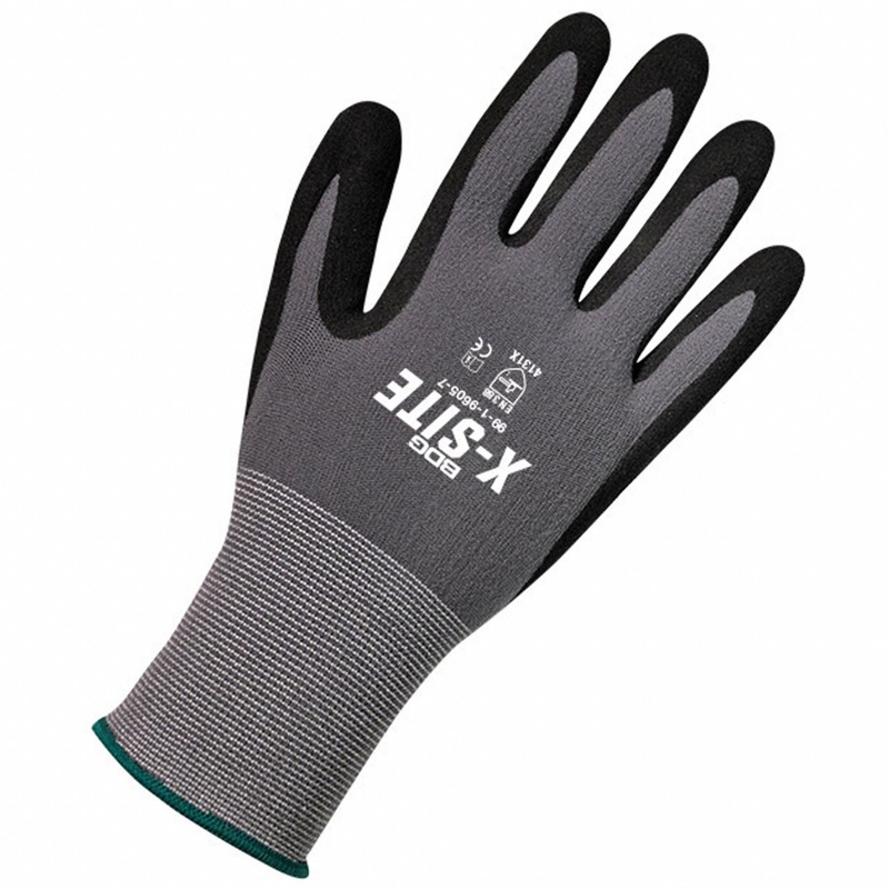 BDG X-Site Foam Nitrile Coated Gloves – Size S, ANSI Level 4 Abrasion Resistance