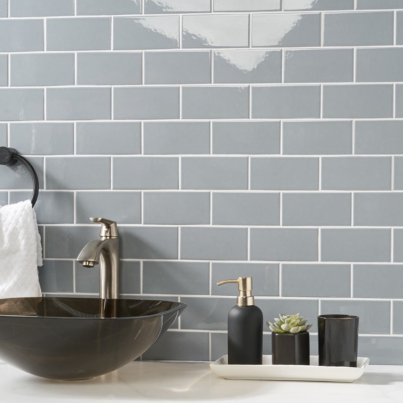 Park Hill Gray 3×6 Polished Porcelain Subway Tile