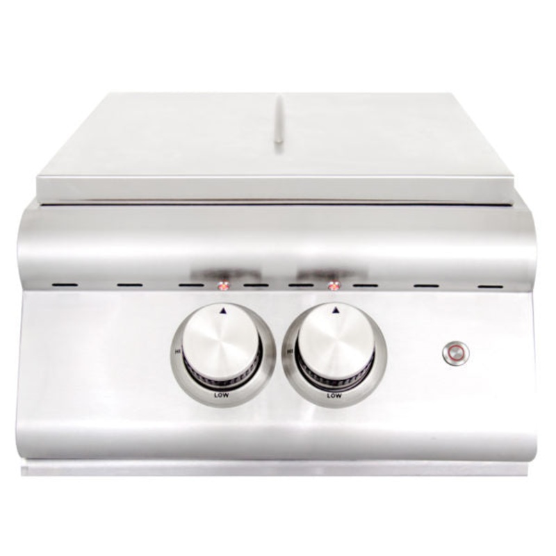 Blaze 16″ Premium LTE Built-in High Performance Power Burner & Stainless Steel Lid, Propane – BLZ-PBLTE-LP