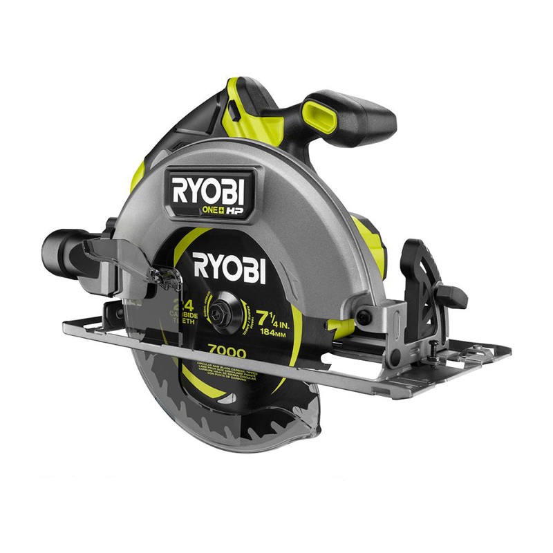 RYOBI 18V ONE+ HP Brushless 7-1/4 in. Cordless Circular Saw with 4.0 Ah Lithium-Ion Battery
