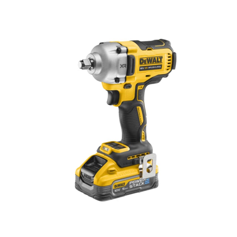 Dewalt 1/2in HR Anvil Impact Wrench 18V 2 x 5.0Ah POWERSTACK Li-ion