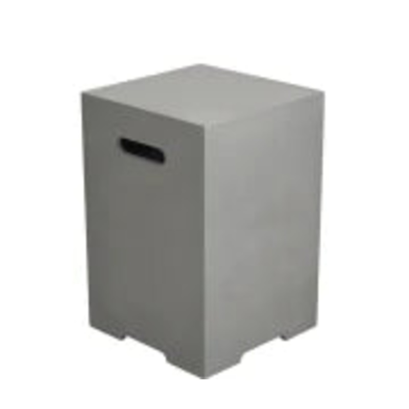 Elementi Square Tank Cover  Smooth Grey (Large)